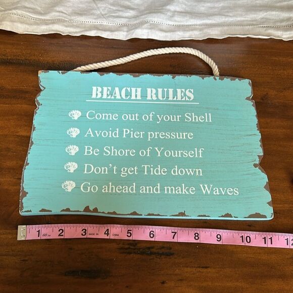 Beach wooden Decor Bundle 3 pieces impeccable condition - Picture 8 of 9